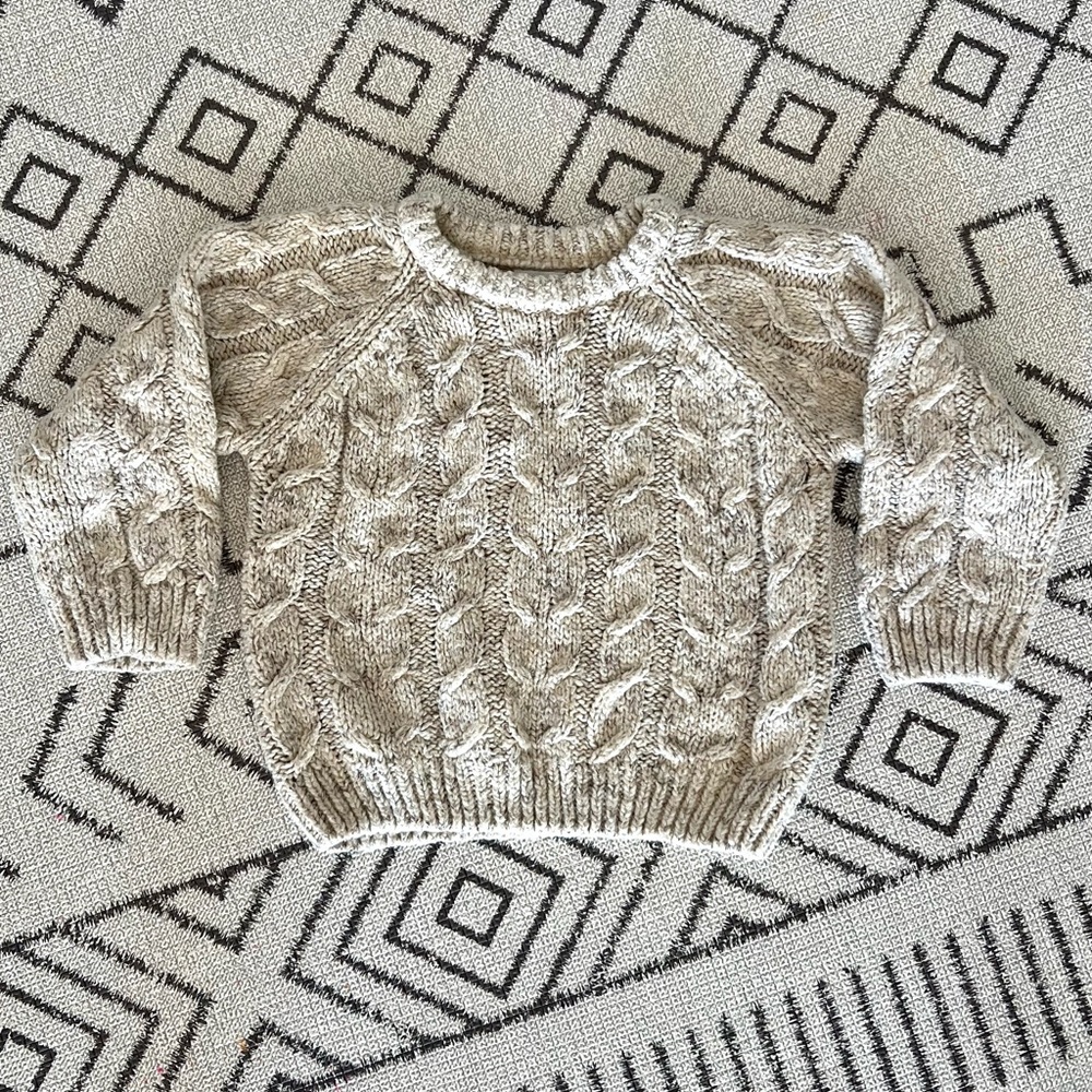 Zara Cable Knit Sweater 3-4T